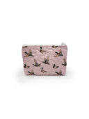 "Never Ever Ever Give Up" Pink Quilted Makeup Bag