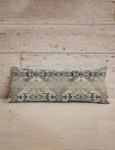 Norra Slate Linen Quilted Oblong 14"x33" Pillow