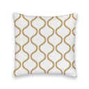 Olivia White / Gold Quilted 20" Pillow