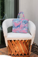 Ozara Jungle Pink Quilted Handbag