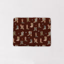 Thunderbird Boots Maroon Quilted Pet Bed