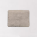 Ticking Stripe Purple / Linen Quilted Pet Bed