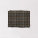 Remi Plaid Linen Quilted Pet Bed