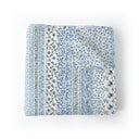 Paige Patchwork Stripe Blue Baby Blanket