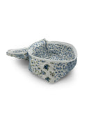 blue floral patchwork travel bag 