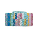 Paige Patchwork Stripe Jewels Quilted Weekender Duffle Bag