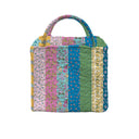 Paige Patchwork Stripe Jewels Quilted Handbag