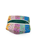 Paige Patchwork Stripe Jewels Quilted Makeup Bag