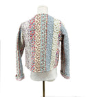 Paige Patchwork Stripe Cropped Quilted Jacket