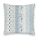 Paige Patchwork Stripe Blue Quilted 20" Pillow