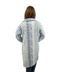 Paige Patchwork Stripe Blue Quilted Duster