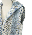 Paige Patchwork Stripe Blue Quilted Cate Vest