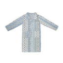 Paige Patchwork Stripe Blue Quilted Duster