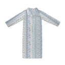 Paige Patchwork Stripe Blue Quilted Maxi Coat *Web Exclusive*