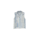 Paige Patchwork Stripe Blue Quilted Ruby Vest