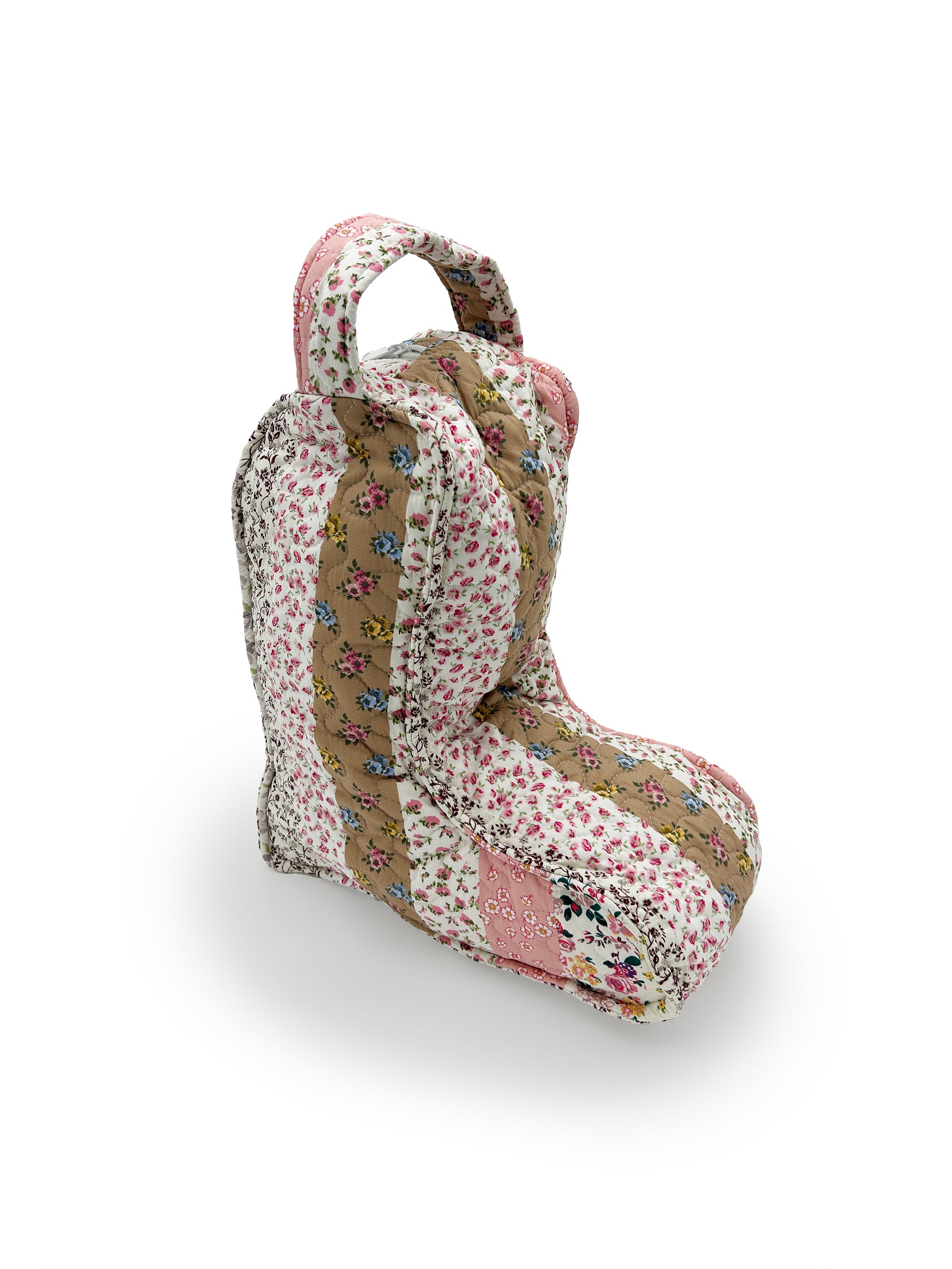 Paige Patchwork Stripe Quilted Boot Bag - Standard
