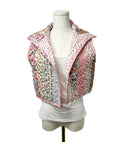 Paige Patchwork Stripe Quilted Cate Vest