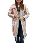 Paige Patchwork Stripe Quilted Duster