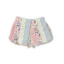 Paige Patchwork Stripe Quilted Scallop Shorts *Web Exclusive*