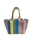 Paige Patchwork Stripe Jewels Quilted Handbag