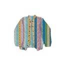 Paige Patchwork Stripe Jewels Quilted Bomber Jacket *Web Exclusive*