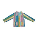 Paige Patchwork Stripe Jewels Quilted Jacket