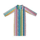 Paige Patchwork Stripe Jewels Quilted Maxi Coat *Web Exclusive*