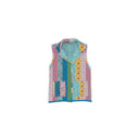 Paige Patchwork Stripe Jewels Quilted Ruby Vest