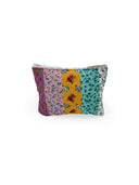 Paige Patchwork Stripe Jewels Quilted Makeup Bag