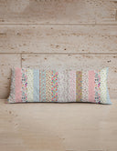 Paige Patchwork Stripe Quilted Oblong 14" x33" Pillow