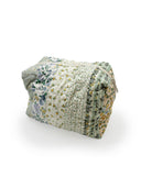 Paige Patchwork Stripe Sage Makeup Bag