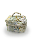 Paige Patchwork Stripe Sage Quilted Travel Case