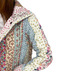 Paige Patchwork Stripe Quilted Snap Jacket