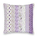 Paige Patchwork Stripe Purple Quilted 20" Pillow