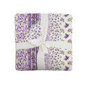 Paige Patchwork Stripe Purple Baby Blanket