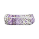 purple and white floral hot tools bag