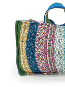 Paige Patchwork Stripe Jewels Quilted Tote