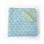 Palm Tree Icon Maya Blue Quilt
