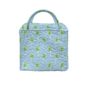 Palm Tree Icon Maya Blue Quilted Handbag
