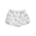 Patchwork Gallop White Quilted Scallop Shorts *Web Exclusive*