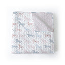 Patchwork Gallop White Quilt