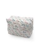 Patchwork Gallop White Quilted Makeup Bag