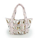 Petal Pups Pink Zipper Tote Bag