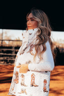 Thunderbird Boots Neutral Quilted Ruby Vest