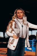 Thunderbird Boots Neutral Quilted Ruby Vest