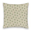 Picnic Floral Green Quilted 20" Pillow