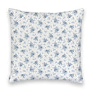 Picnic Floral Navy Quilted 20" Pillow