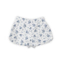 Picnic Floral Navy Quilted Scallop Shorts *Web Exclusive*