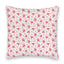 Picnic Floral Red Quilted 20" Pillow