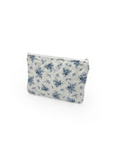 Picnic Floral Navy Quilted Makeup Bag